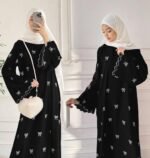 Georgette Embroidered Full Abaya
