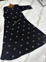 Georgette Embroidered Full Abaya - Image 2