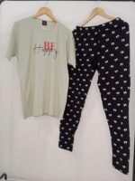 Women's Stitched Jersey Printed Night Suit - Image 2