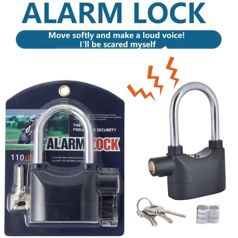 product-image-1 (2) High-Security Gembok Alarm Lock | Waterproof Siren Padlock for Bike, Scooter & Door Protection - Image 1