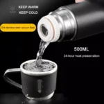 Double-Layer Stainless Steel Vacuum Flask Set | Hot & Cold | Travel Thermos - Image 7