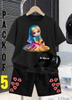 Pack of 5 (T-Shirt + Shorts+ Digital Watch + Sunglasses + Cap with) - Image 2