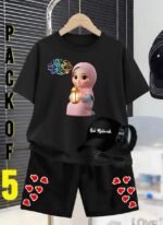 Pack of 5 (T-Shirt + Shorts+ Digital Watch + Sunglasses + Cap with) - Image 3