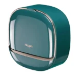 Dark Green | Self-Adhesive Wall-Mounted Luxury Soap Holder with Lid and Drainage Tray