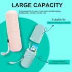 Portable Toothbrush & Toothpaste Holder Case | Travel Storage Box with Cup Function - Image 6
