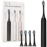 X3 Sonic Electric Toothbrush Rechargeable | USB Fast Charging Toothbrush with 5 Modes Deep Cleaning Whitening & Gum Care - Image 3